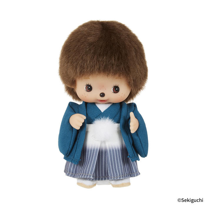 [PRE-ORDER] เบบี้ชิชิ BEBICHHICHI ฉลองครบรอบ 20 ปี นำเข้าจากญี่ปุ่น ม่อนชิชิ Monchhichi はかま 羽織 和服 和装 20周年 成人式 男の子 ベビチッチくん ベビチッチ べびちっち