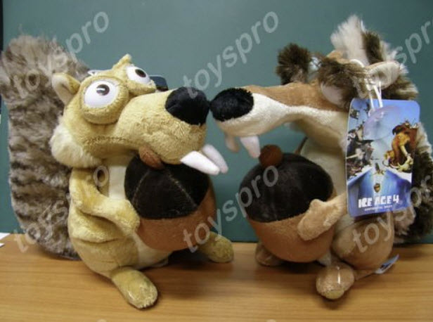 ชุดคู่กระรอก Scrat กับ Scratte ขนาด 7 นิ้ว