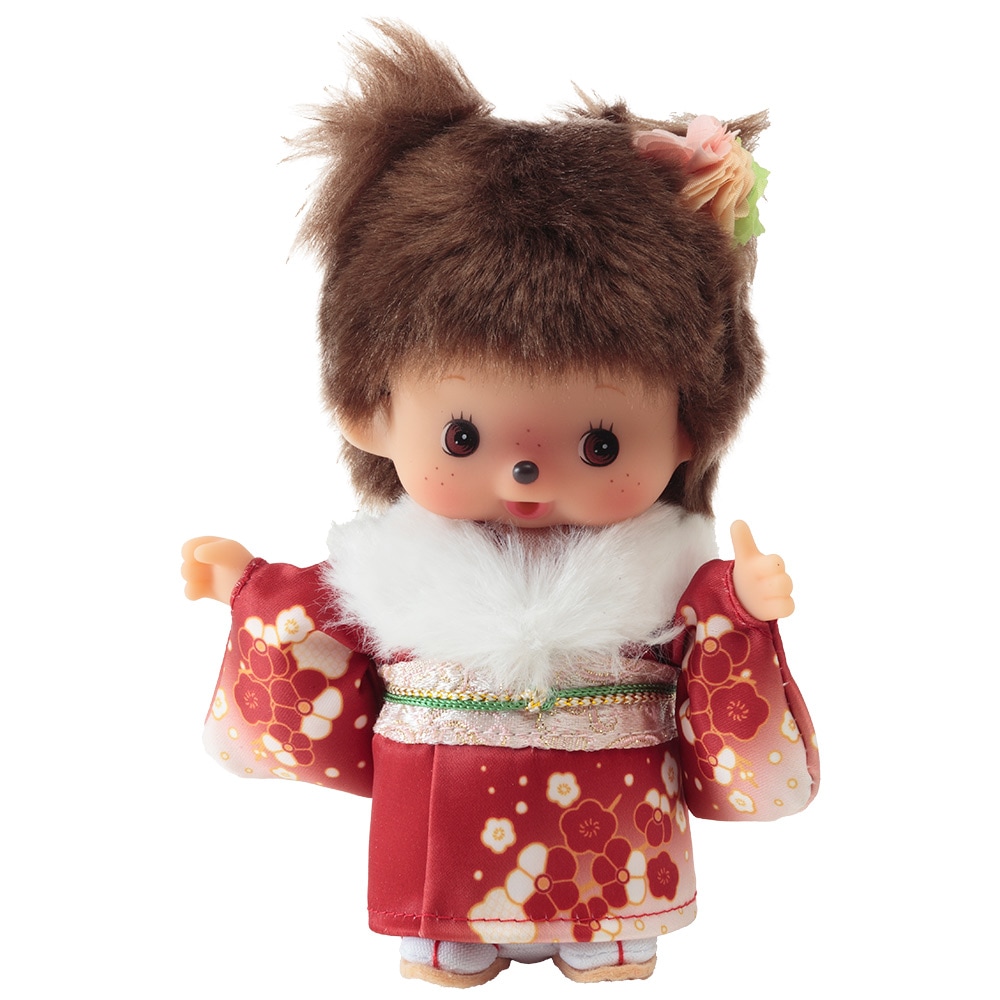 [PRE-ORDER] ม่อนชิชิ BEBICHHICHI ฉลองครบรอบ 20 ปี นำเข้าจากญี่ปุ่น Monchhichi Size H15 x W8 x D7 cm はれぎ 振袖 和服 和装 20周年 成人式 女の子 ベビチッチちゃん ベビチッチ べびちっち