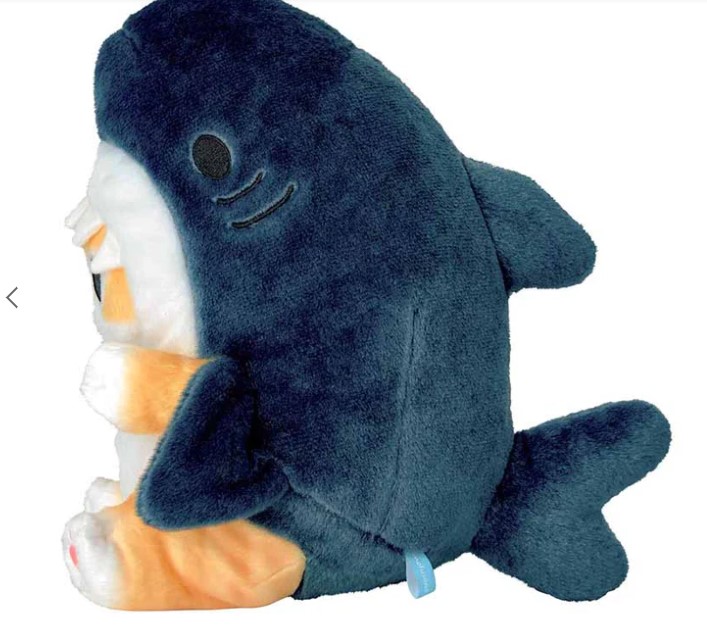 [PRE-ORDER] ตุ๊กตา แมวโมฟุ Mofusand ชุดหัวฉลาม ขนาด S 25 x 25 x 24 cm นำเข้าจากญี่ปุ่น โมฟุซาน mofu モフサンド ぽてぽてサメに ゃんぬいぐるみ S