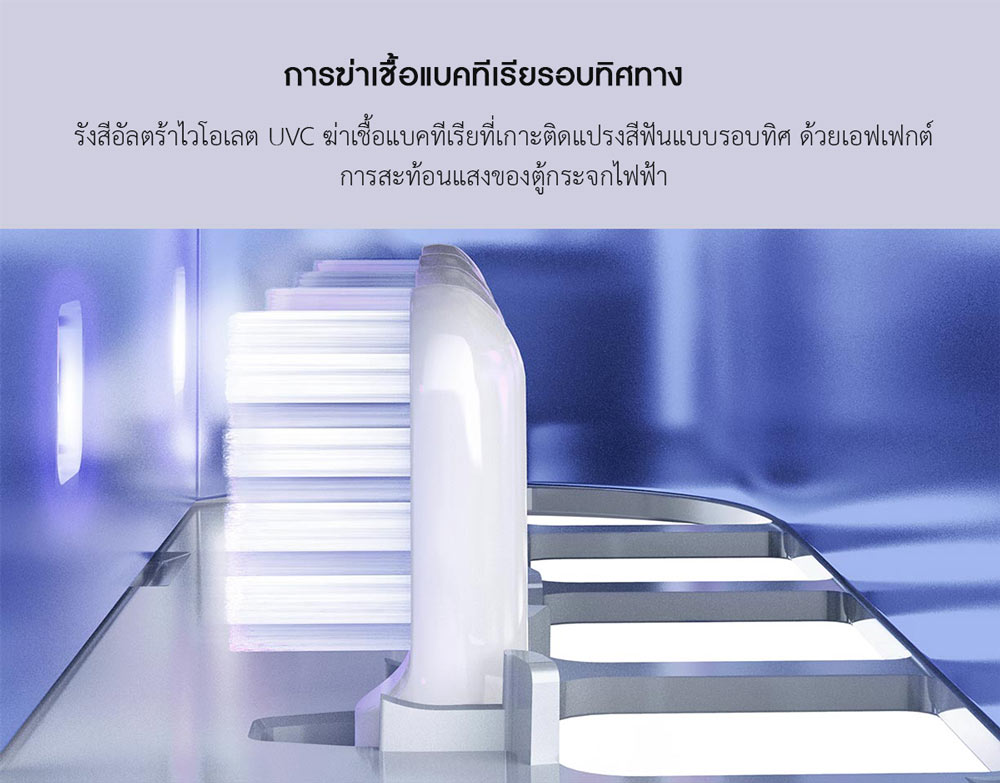 Xiaomi QUANCE Sterilized Toothbrush Holder - ที่เก็บแปรงสีฟันติดผนัง QUANCE