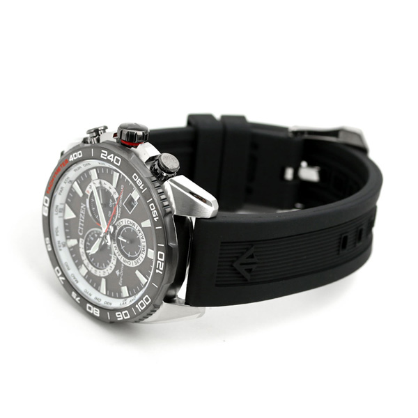 Citizen CB5036-10X นาฬิกาผู้ชาย Promaster Land Eco-Drive Global Radio-Controlled Perpetual Calendar Chronograph Men's Watch