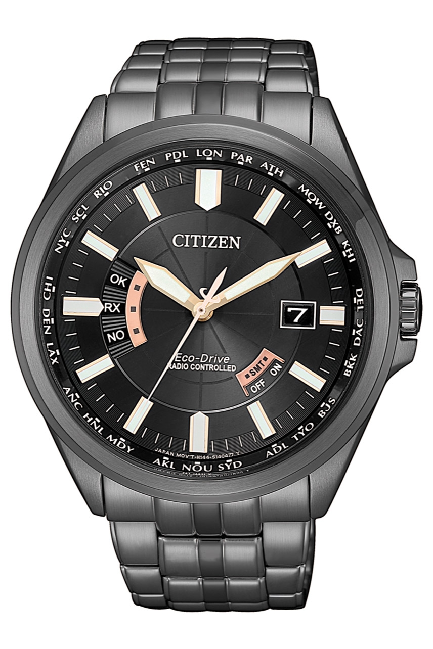 Citizen CB0185-84E นาฬิกาผู้ชาย Eco-Drive Radio Controlled Perpetual Men's Watch
