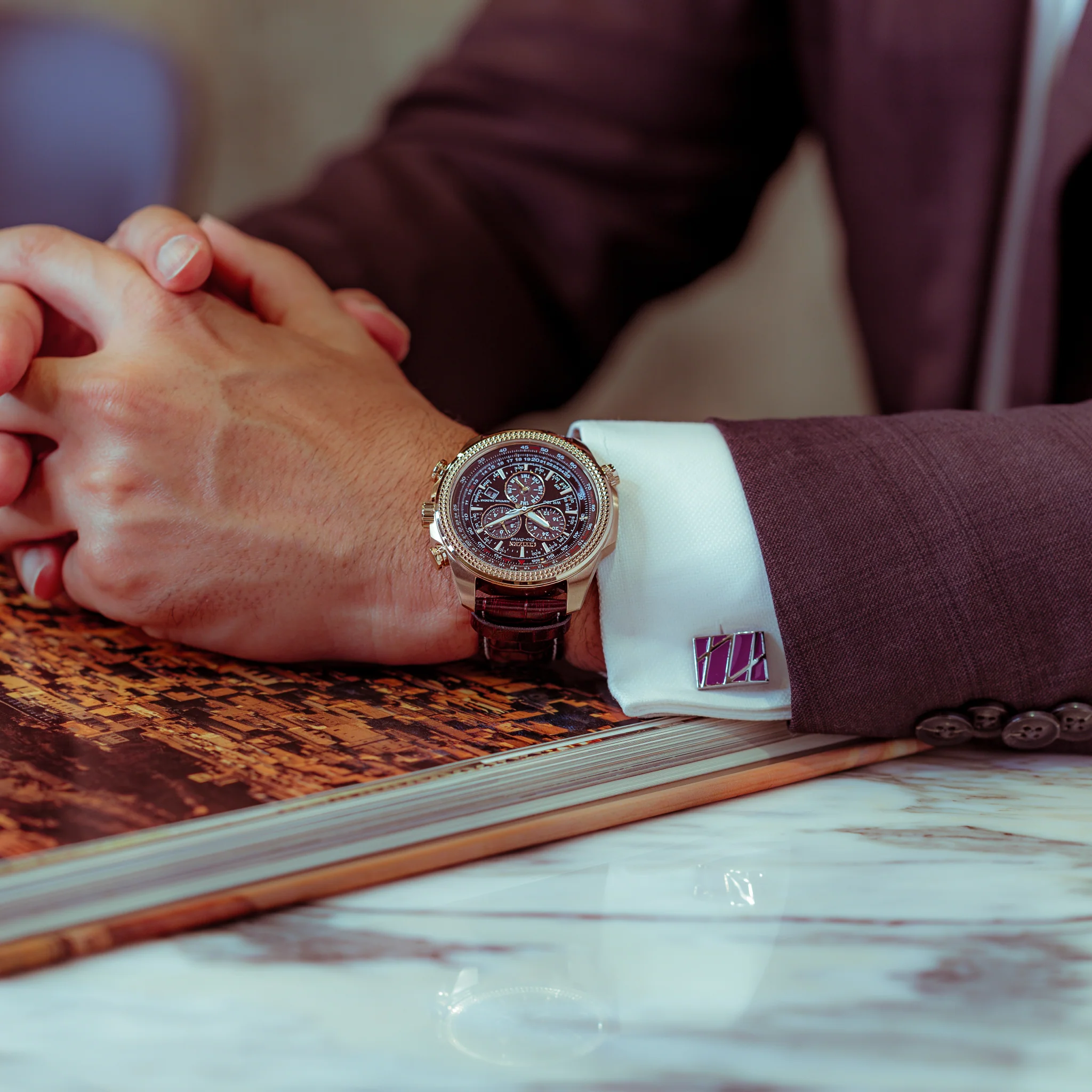 Citizen BL5403-03X นาฬิกาผู้ชาย Citizen Eco-Drive รุ่น BL5403-03X, Perpetual Calendar Chronograph Men's Watch