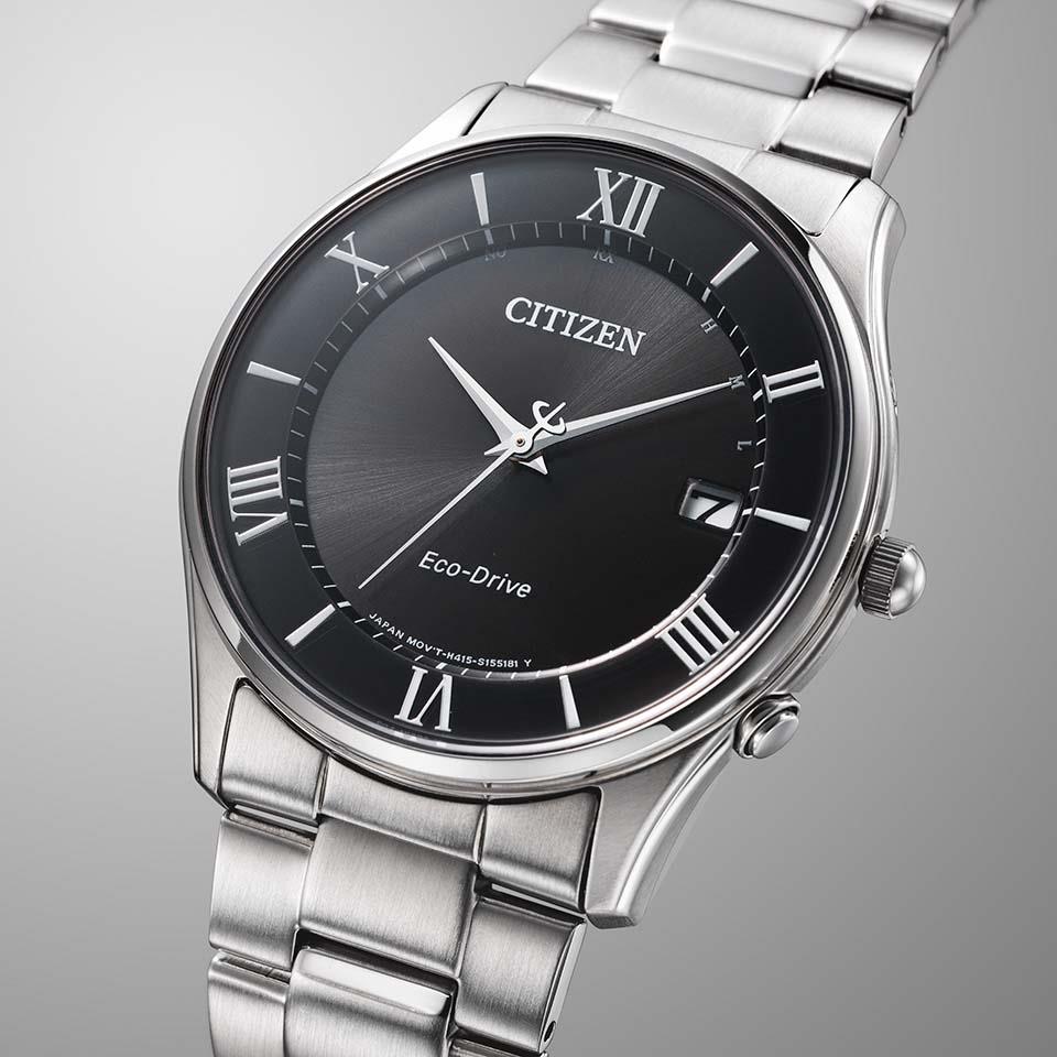 Citizen AS1060-54E นาฬิกาผู้ชาย Eco-Drive Radio Citizen Collection Men's Watch