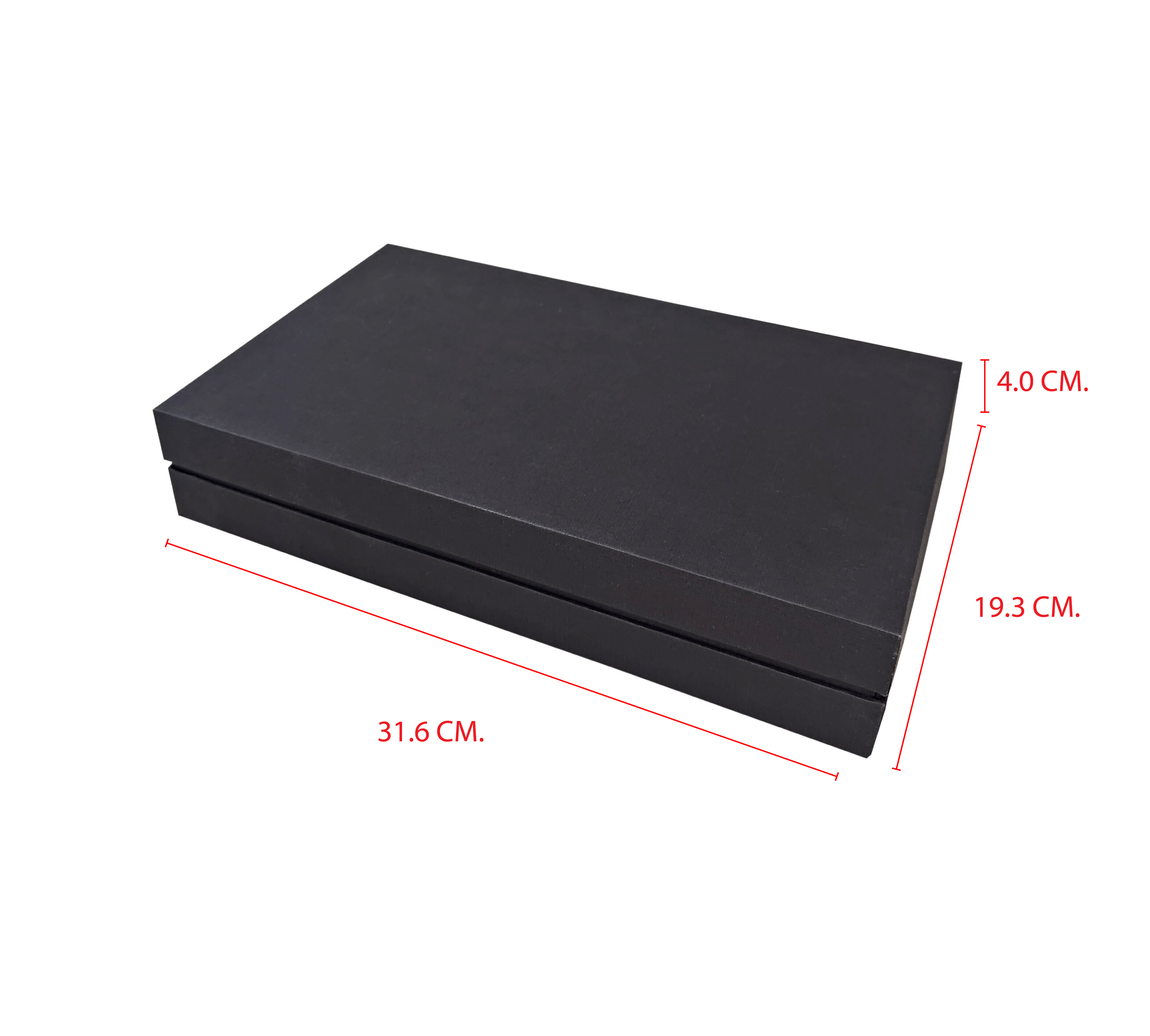 RI933 กล่องจั่วปัง ทรงฝาครอบโชว์บ่า ขนาด 20 x 32 x 6.2 ซม. (วัดนอก + บ่าสูง 1 ซม.)