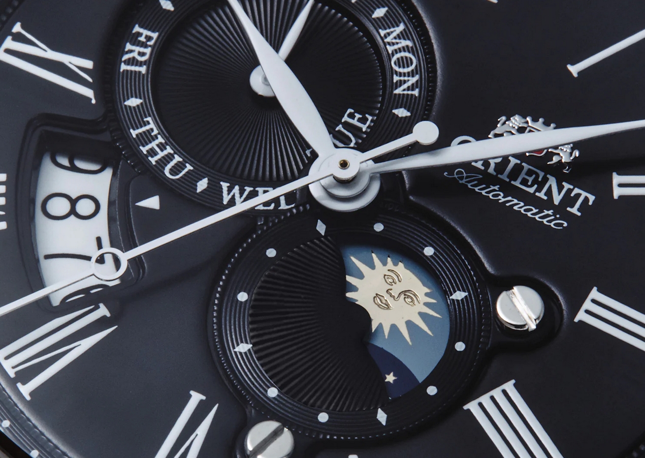 Orient RA-AK0010B10B นาฬิกาผู้ชาย Moonphase Automatic Men's Watch