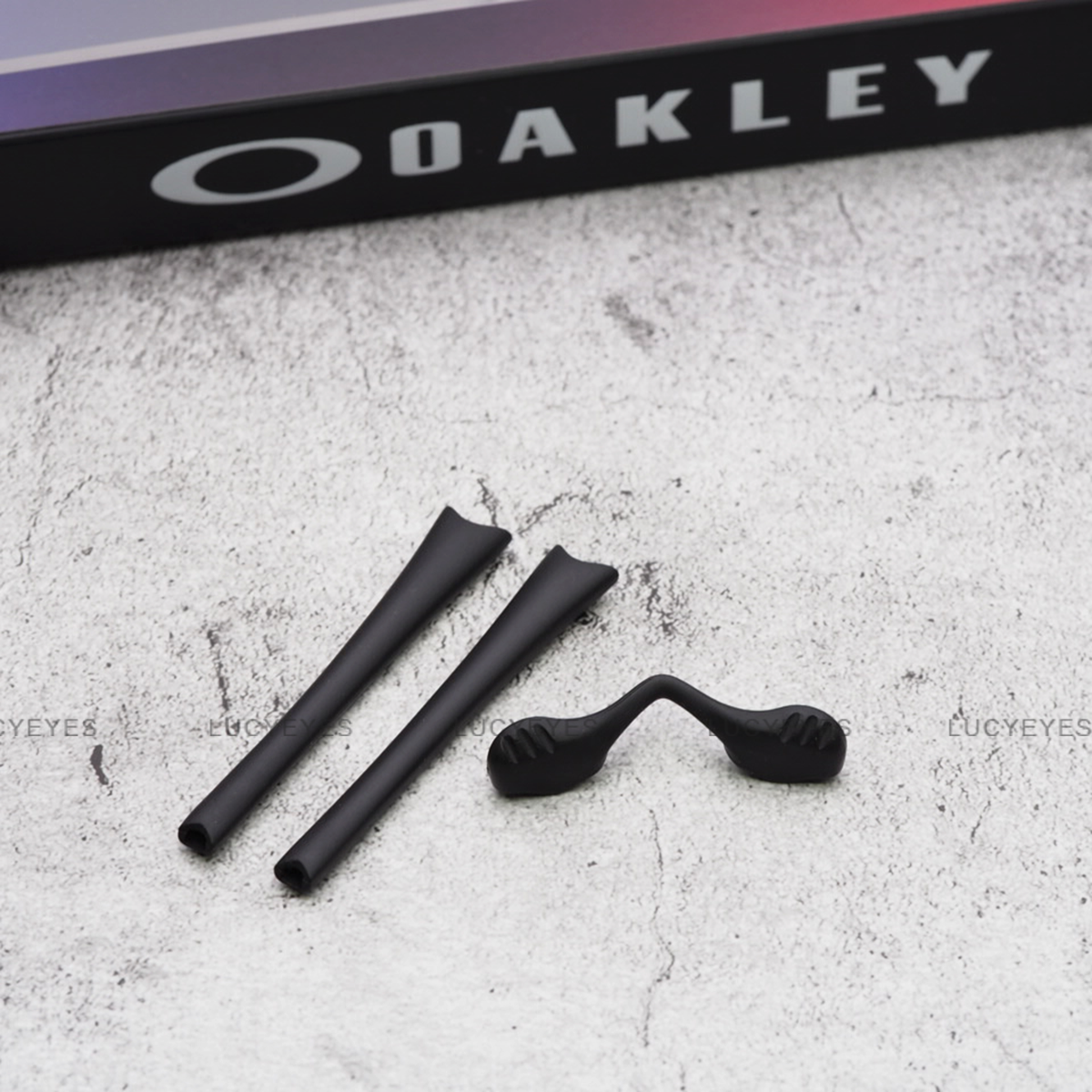 ชุดยางขาแว่น + แป้นจมูก OAKLEY OO9051, RADAR PATH สีดำ