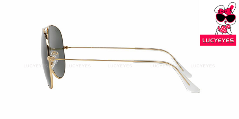 RAYBAN RB3026 L2846 ORIGINAL AVIATOR Size 62 กรอบทองเงา เลนส์ G-15 (เขียวดำ) 3