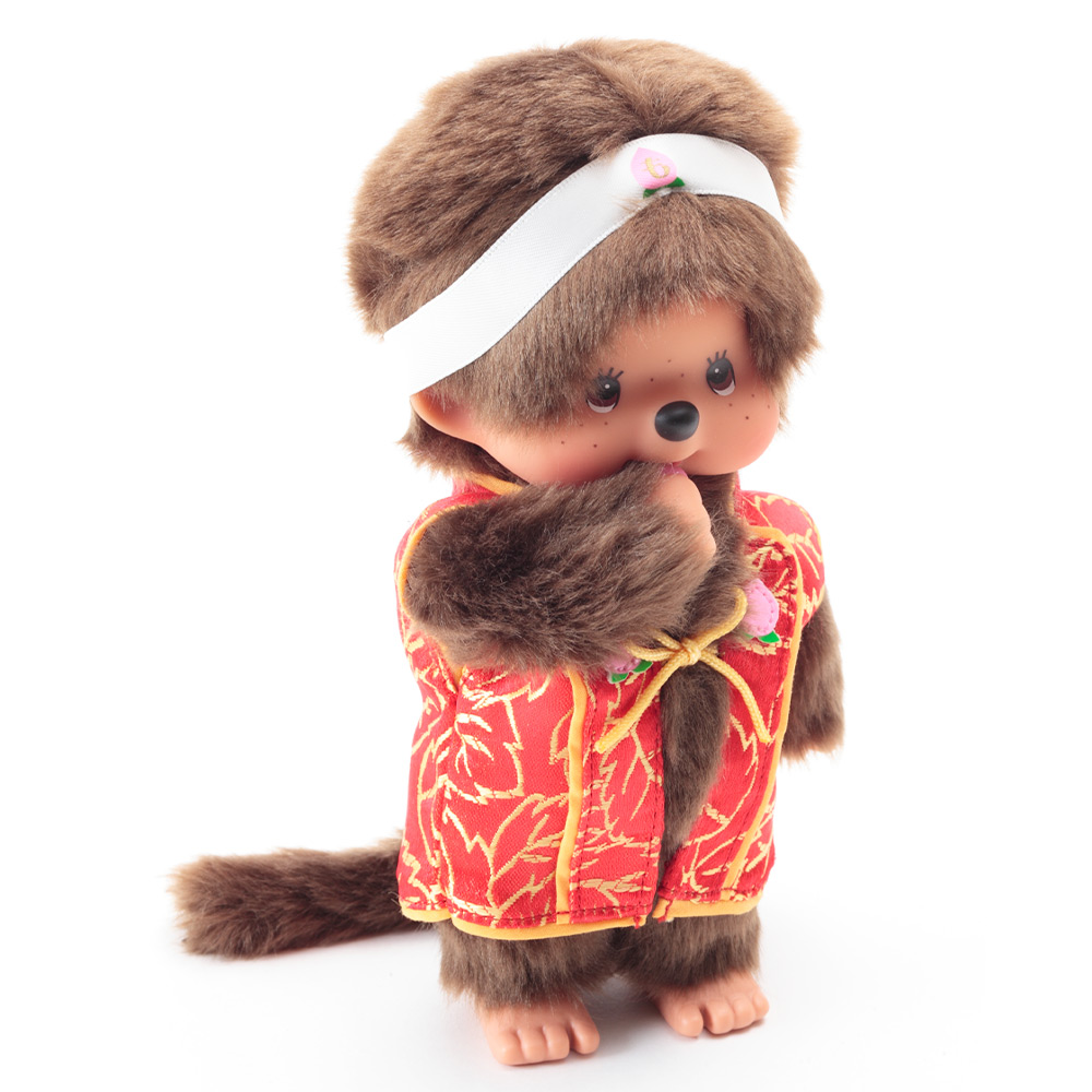 [PRE-ORDER] ตุ๊กตา ม่อนชิชิ โมโมทาโร่ Size S ม่อนชิชิคุง Monchhichi Momotaro 10 x 6 x 20 cm นำเข้าจากญี่ปุ่น オリジナル 昔ばなしモンチッチ 桃太郎 IPM-3-Z-US