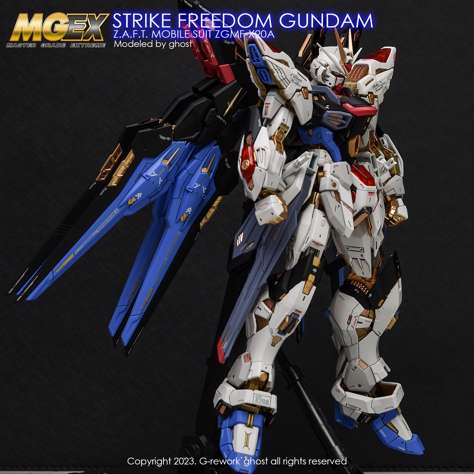 G-REWORK CUSTOM DECAL MGEX 1/100 STRIKE FREEDOM GUNDAM