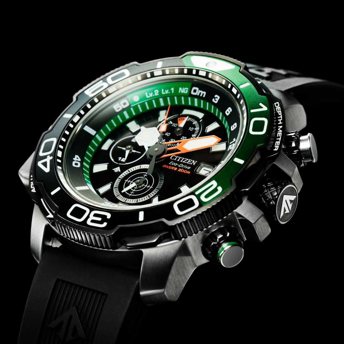 Citizen BJ2168-01E นาฬิกาผู้ชาย Promaster Divers Eco-Drive Men's Watch