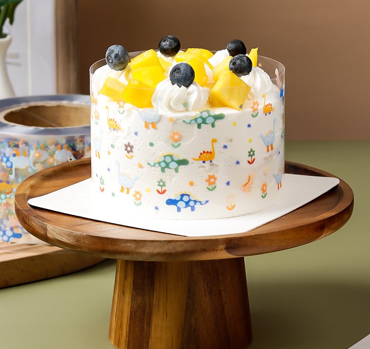 พลาสติกพันเค้ก กว้าง 8 ซม. (ตัดแบ่งขาย)