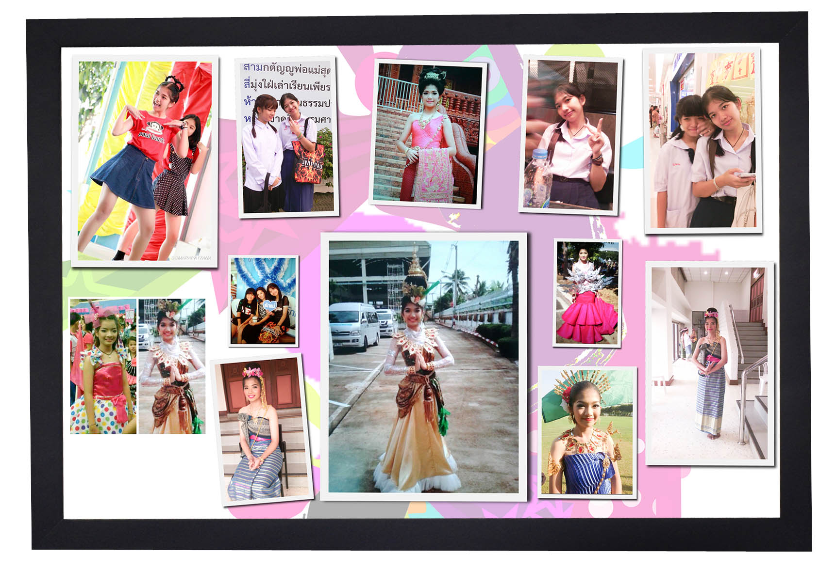 PhotoMix ขนาด 12x18 นิ้ว กรอบลอยด้าน