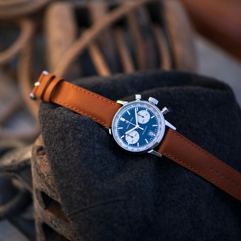 Hamilton H38416541 นาฬิกาผู้ชาย Intra-Matic Automatic Chronograph Men's Watch