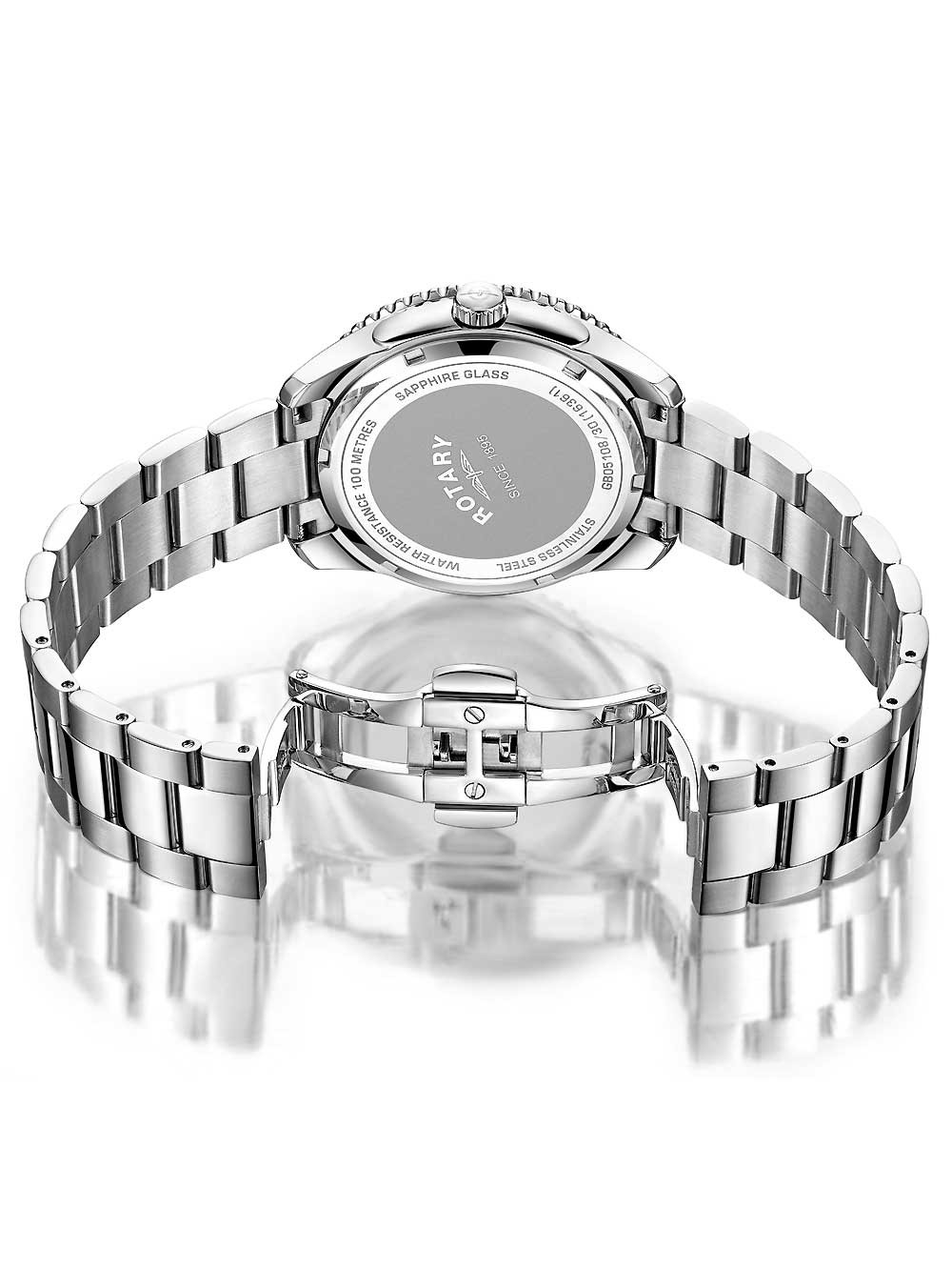 Rotary GB05108.30 นาฬิกาผู้ชาย Henley GMT Quartz Men's Watch