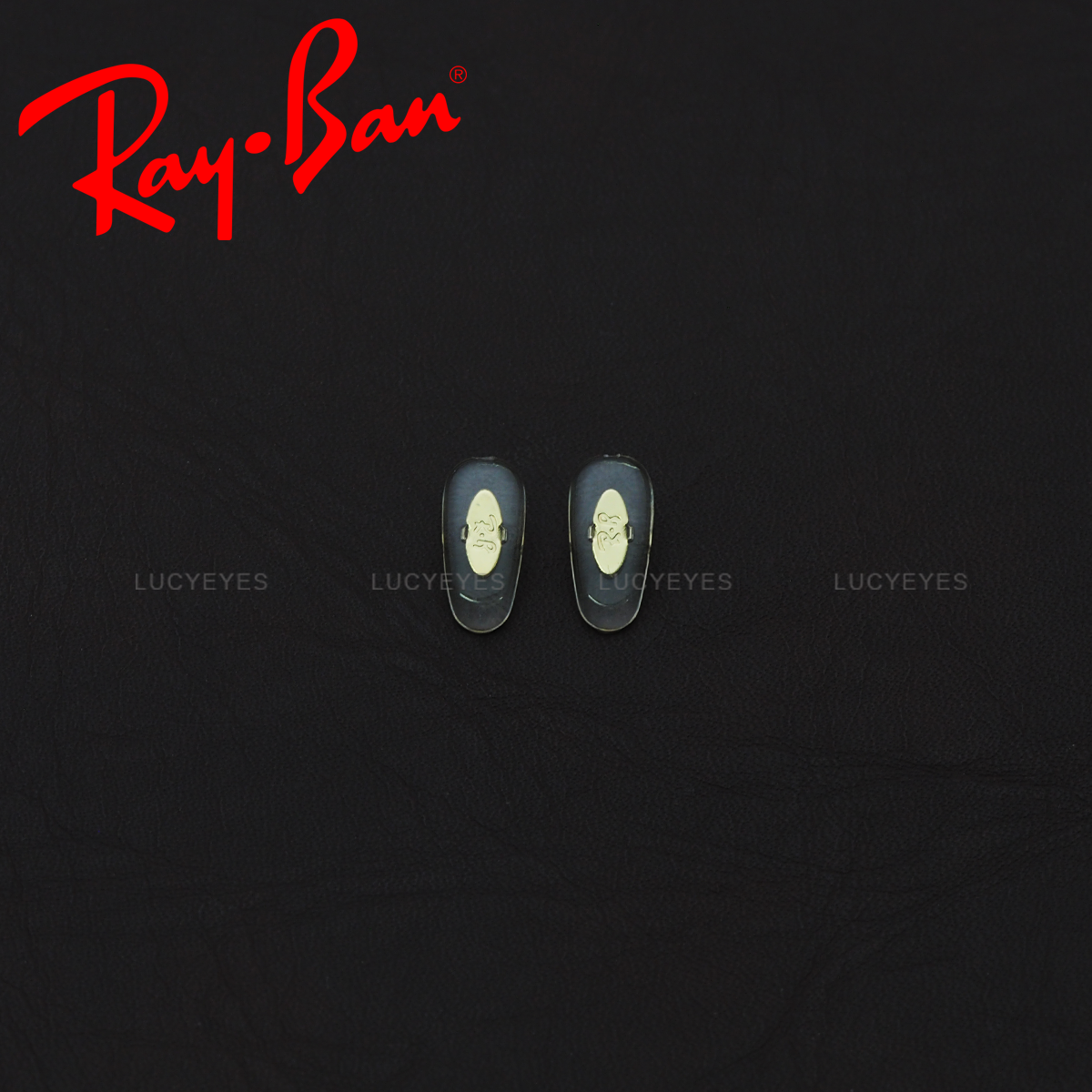 แป้นจมูก RAYBAN แท้ 100% แบบหนีบ (สีใส โลหะทอง)