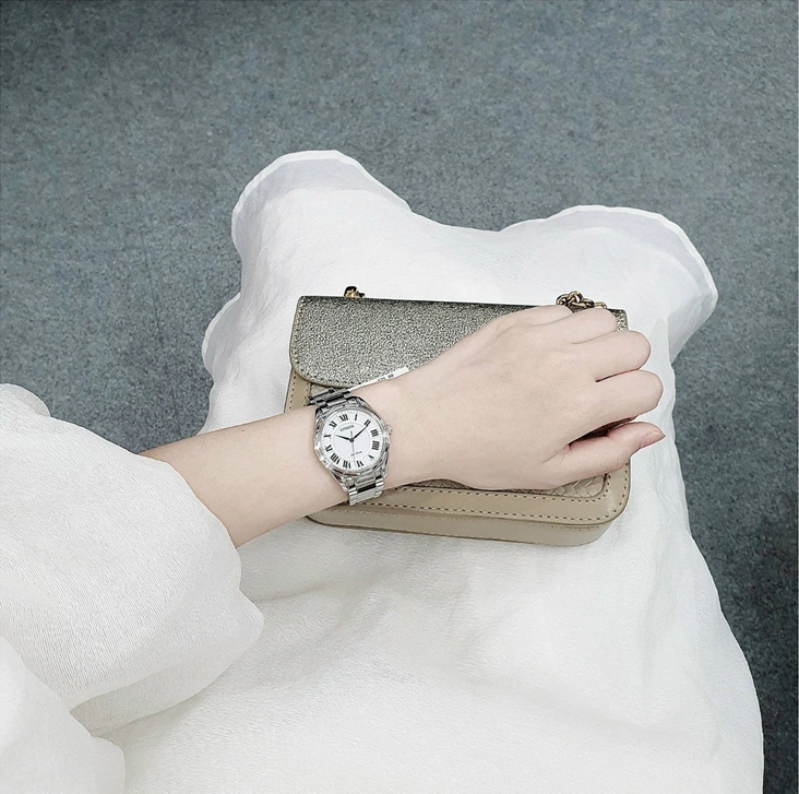 Citizen EM0970-53A นาฬิกาผู้หญิง Eco-Drive Arezzo Women's Watch