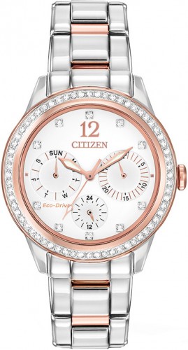 Citizen FD2016-51A นาฬิกาข้อมือผู้หญิง Citizen Eco-Drive รุ่น FD2016-51A, Silhouette Swarovski Crystal Women's Watch