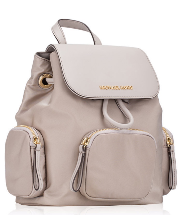 กระเป๋าเป้ Michael Kors Nylon Medium Abbey Cargo Backpack Cement ของแท้