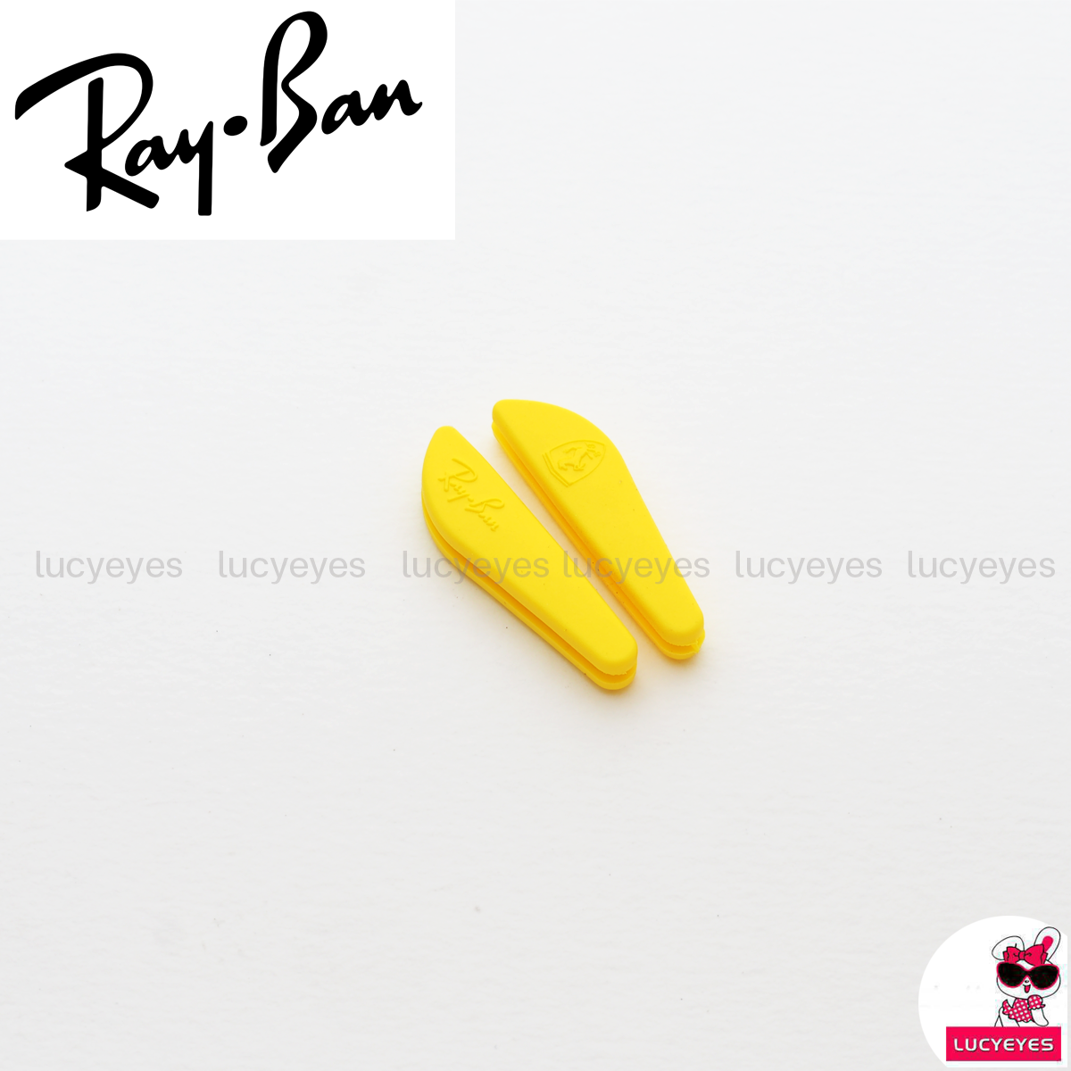 ยางขาแว่นกันแดด RAYBAN Ferrari Collection, RB4195MF, RX7144M แท้ 100% (สีเหลือง)