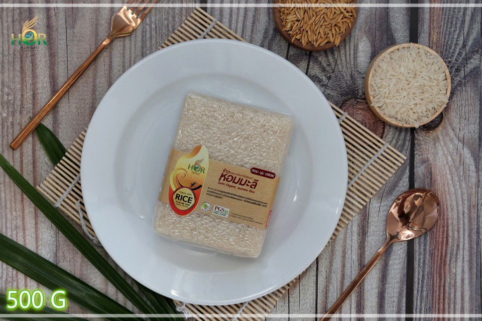 ข้าวหอมมะลิสุรินทร์อินทรีย์ 500 กรัม ข้าวหอมมะลิสุรินทร์ออร์แกนิค 500 กรัม ข้าวหอมมะลิสุรินทร์เพื่อสุขภาพ 500 กรัม ข้าวหอมมะลิสุรินทร์ 500 กรัม Organic Jasmine Rice 500 g (Small Size 500 g) 500 กรัม