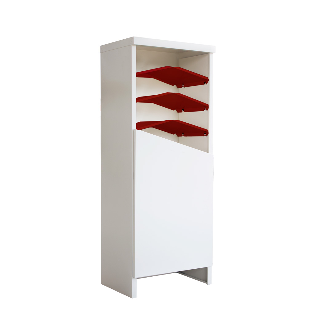 ตู้รองเท้าบานเปิดkiosk