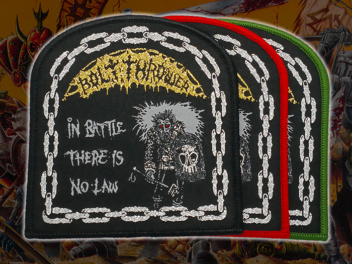 BOLT THROWER'In Battle There Is No Law' Woven Patch อาร์มแบบทอ