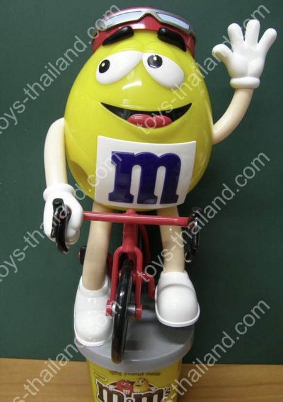 M&M แชมป์จักรยาน สีเหลืองสดใส