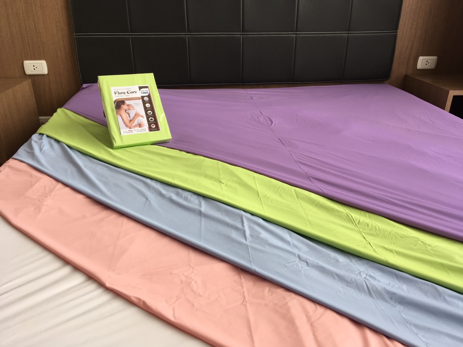 เกรด A ผ้าปูที่นอนกันฉี่ กันน้ำ กันเปื้อน รุ่นใหม่ ไม่เย็บต่อกลาง #ผ้าปูที่นอนกันน้ำ