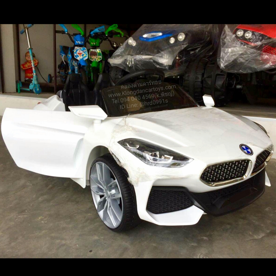 รถเด็กแบตเตอรี่BMWz4New💥3มอเตอร์2แบต ขนาด12V, โยกสวิงได้ 💥(ออกตัวสมูท, เล่นUSB SD MP3, รีโมทบูลทูธ, มีโช้ค, มีประตูเปิดได้)