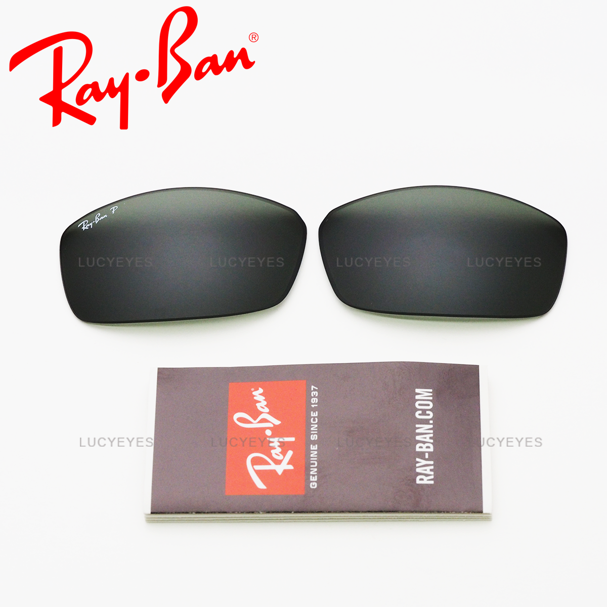 เลนส์ RAYBAN แท้ 100% RB3498 002/9A เลนส์สีเขียว Polarized