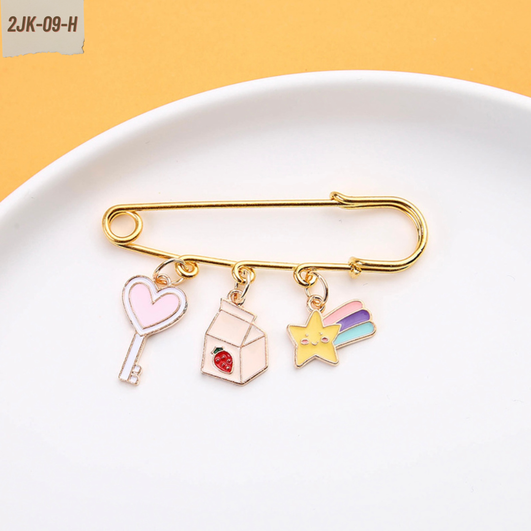 เข็มกลัดติดชุด ติดเพื่อความสวย หรือติดเพื่อความเชื่อสวยลงตัว เซตแฟนตาซี ผลไม้เกาหลี