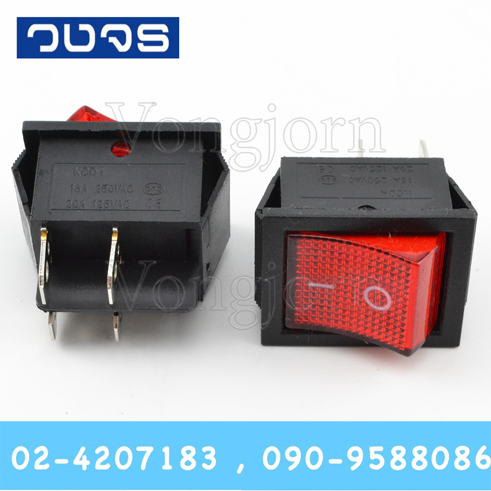 Switch KCD4 16A250V 4ขา ON-OFF