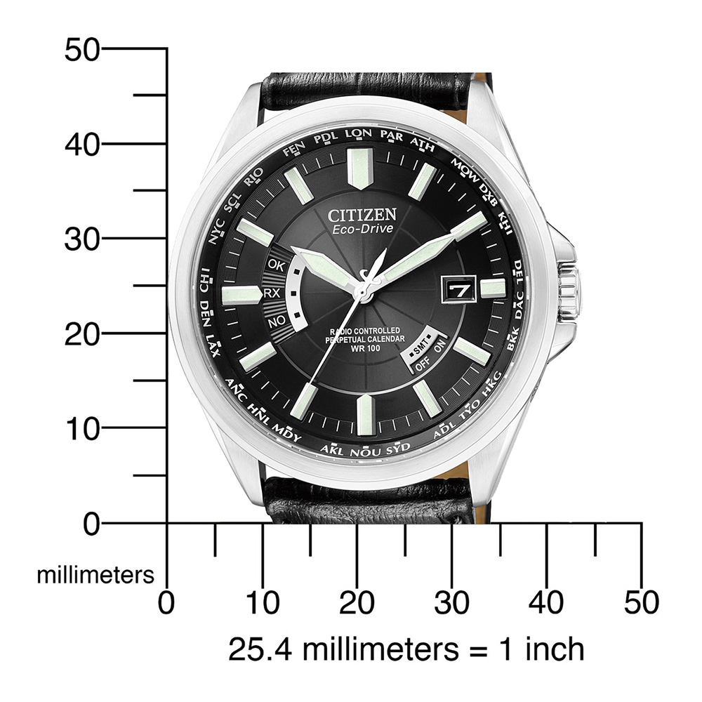 Citizen CB0010-02E นาฬิกาข้อมือผู้ชาย Eco-Drive Global Radio Controlled Sapphire Men's Watch