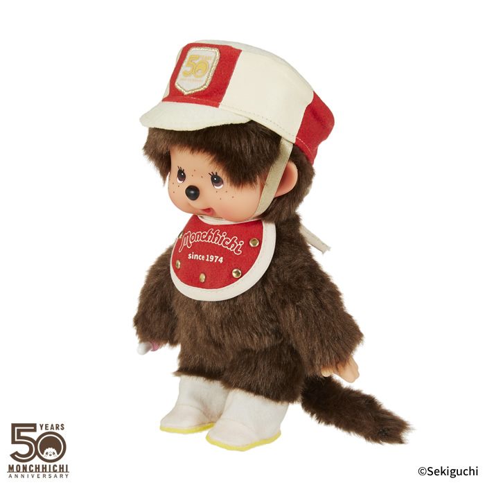 [PRE-ORDER] ตุ๊กตา ม่อนชิชิ Size S ครบรอบ 50 ปี ม่อนชิชิคุง Monchhichi 20 x 13 x 8.5 cm นำเข้าจากญี่ปุ่น レッツ パレード 50周年 モンチッチくん もんちっち ぬいぐるみ セキグチ 204823