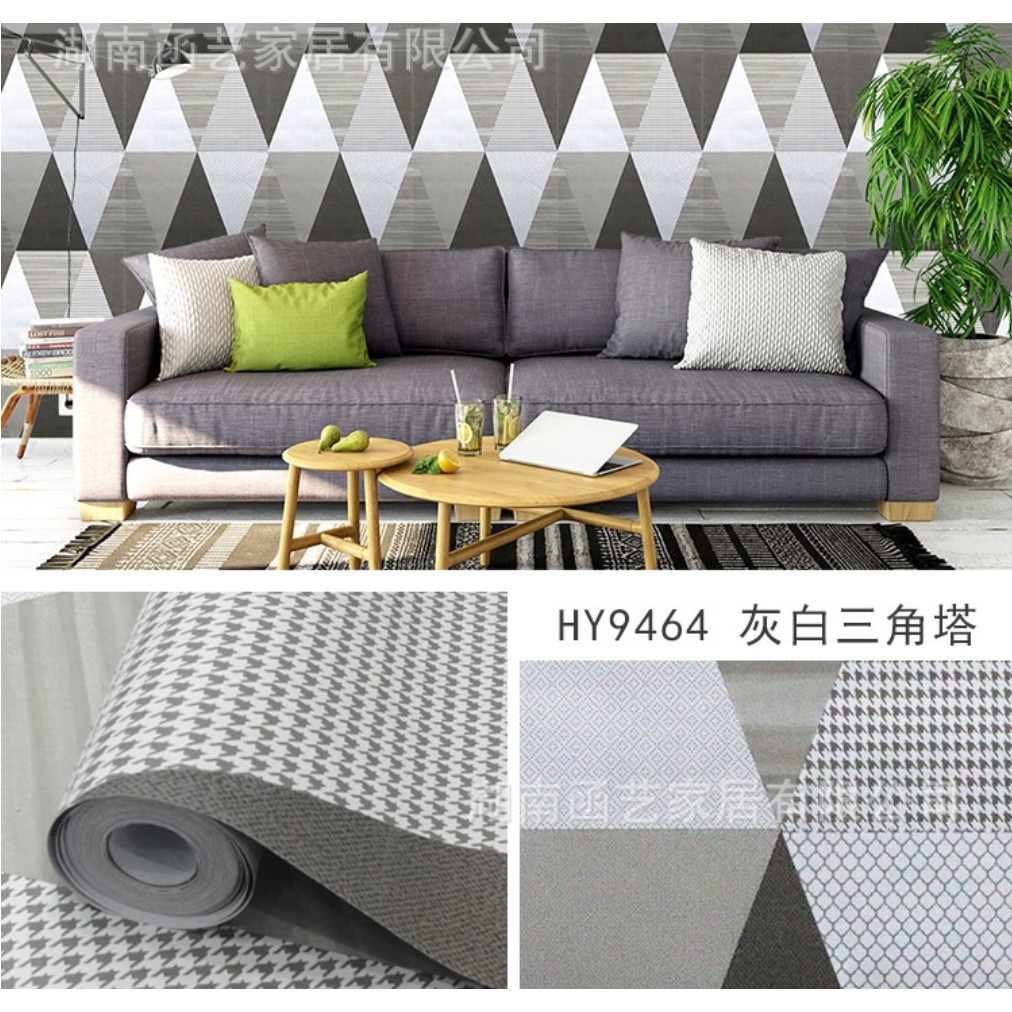 วอลเปเปอร์ติดผนัง ลายหินอ่อนและลายอื่นๆ มีกาวในตัว ติดได้ด้วยตัวเอง