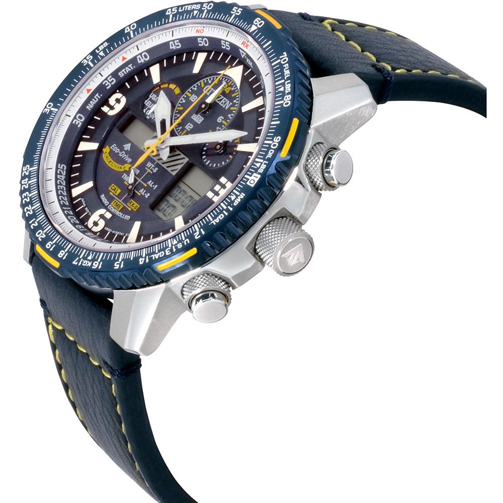 Citizen JY8078-01L นาฬิกาผู้ชาย Promaster Skyhawk Eco-Drive Blue Angels Atomic Men's Watch