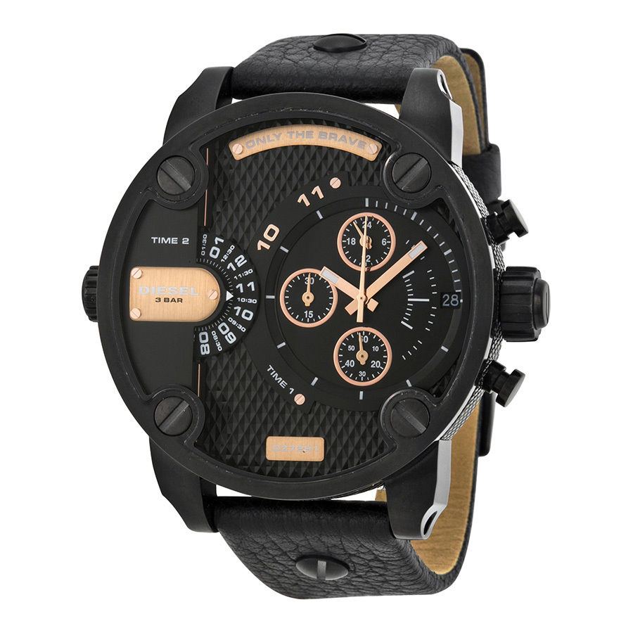 Diesel DZ7291 นาฬิกาผู้ชาย Diesel รุ่น DZ7291, Little Daddy Chronograph Leather Men's Watch