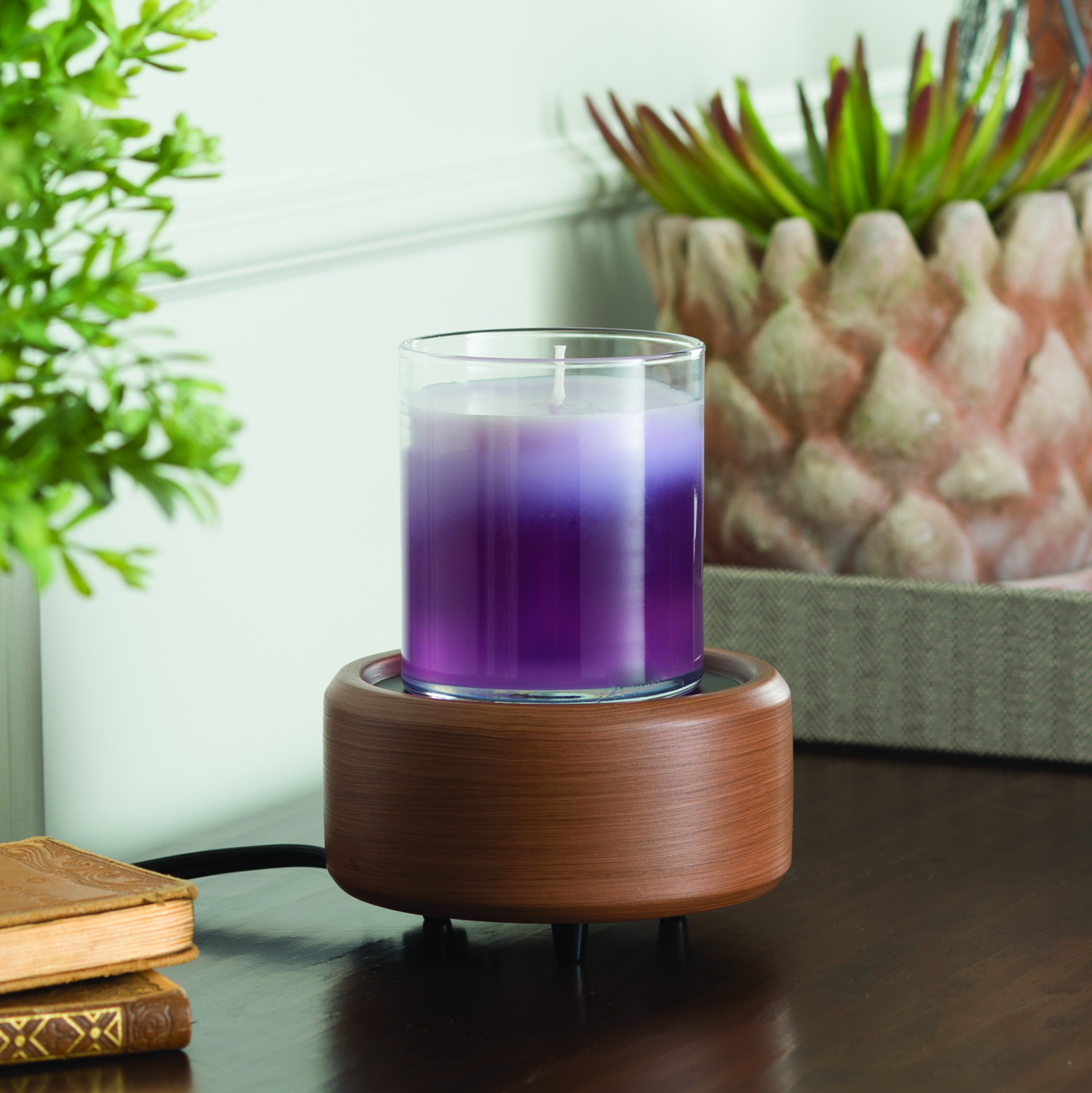 FRANGRANCE WARMER PEWTER WALNUT (สินค้ามีตำหนิ บริเวณถาดลอก)