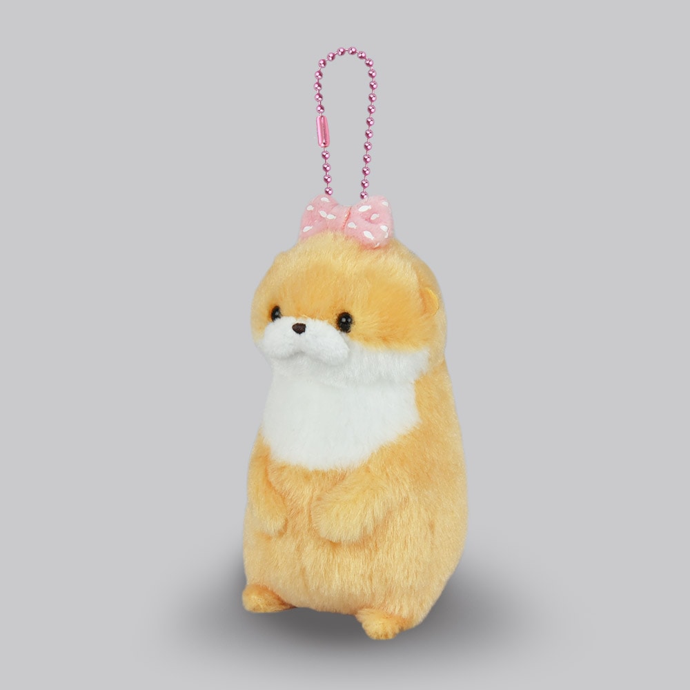 [PRE-ORDER] พวงกุญแจ ตุ๊กตา น้องนาก โบว์สีชมพู นากทะเล Uso-yan Size 11 cm นำเข้าจากญี่ปุ่น カワウソうそやんLMCウソチャン /Kawauso Usoyan LMC Uso-chan:704491
