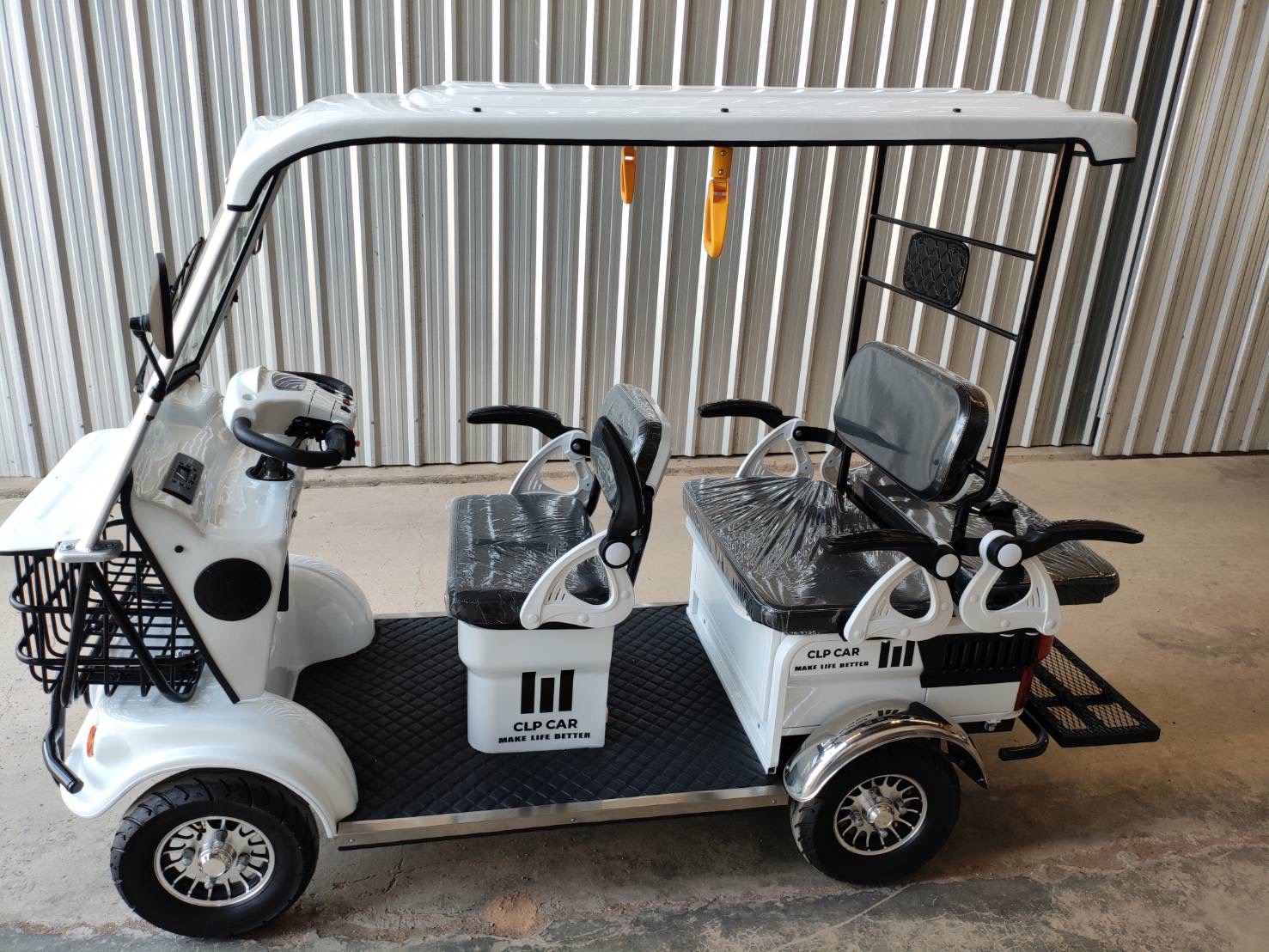 รถไฟฟ้า 4 ล้อ 4-5 ที่นั่ง รุ่น M-01T ยี่ห้อ CLP CAR ขับแฮนด์บิด