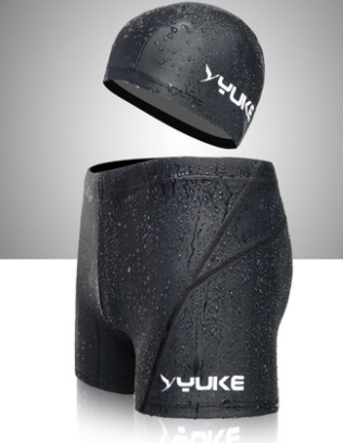 ชุดว่ายน้ำคนอ้วนชาย พร้อมส่ง :กางเกงว่ายน้ำชายสีดำ มีหมวกแบบสวยจ้า:เอว32-38นิ้ว สะโพก36-44นิ้วจ้า