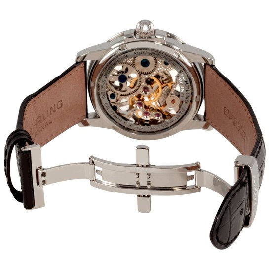 นาฬิกาผู้ชาย Stuhrling Original รุ่น 228.33151, Symphony Saturnalia Brumalia Mechanical Hand-wind Skeleton Stainless steel Men's Watch