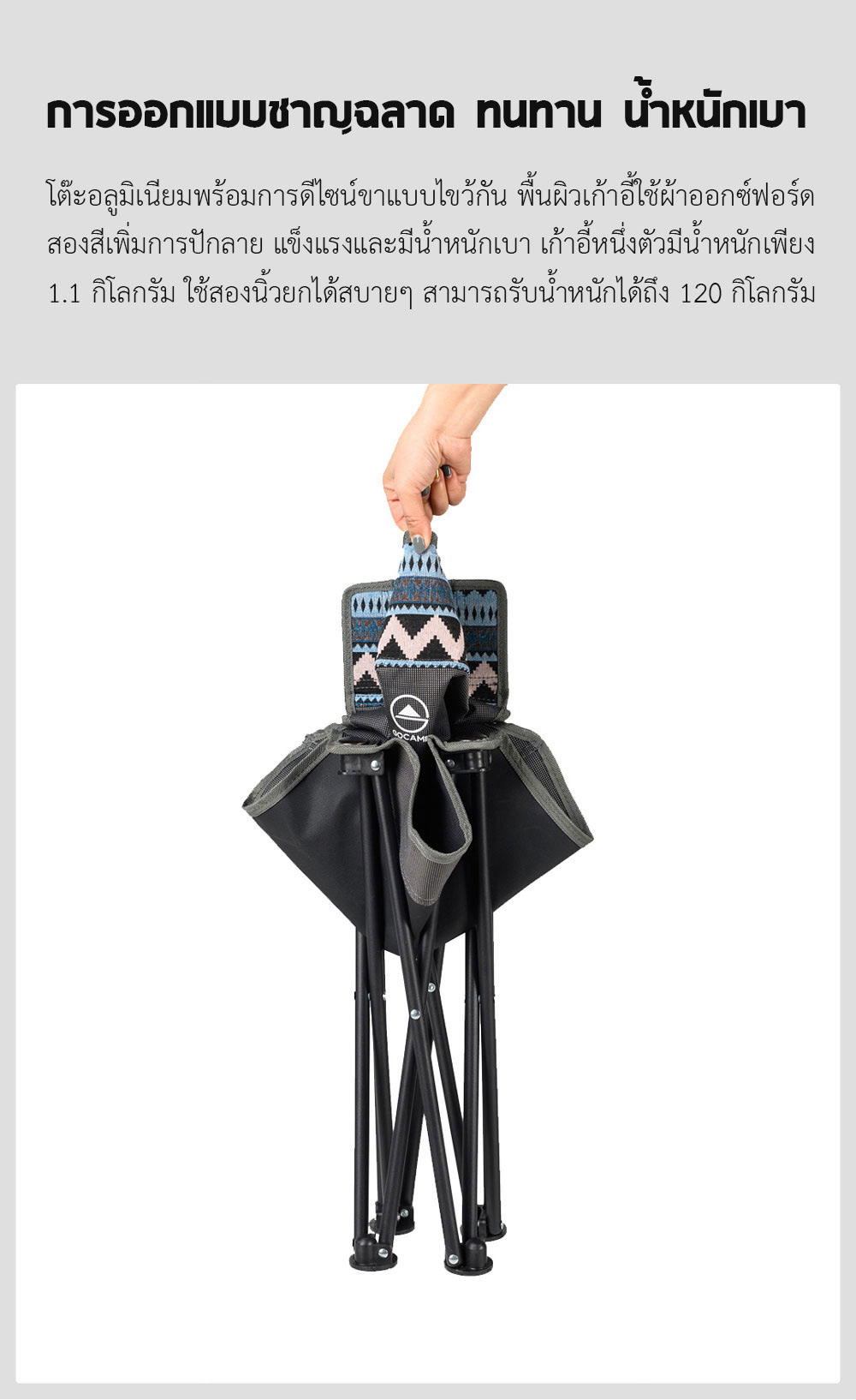 Xiaomi GOCAMP Folding Table And Chair Set - ชุดโต๊ะพับและเก้าอี้