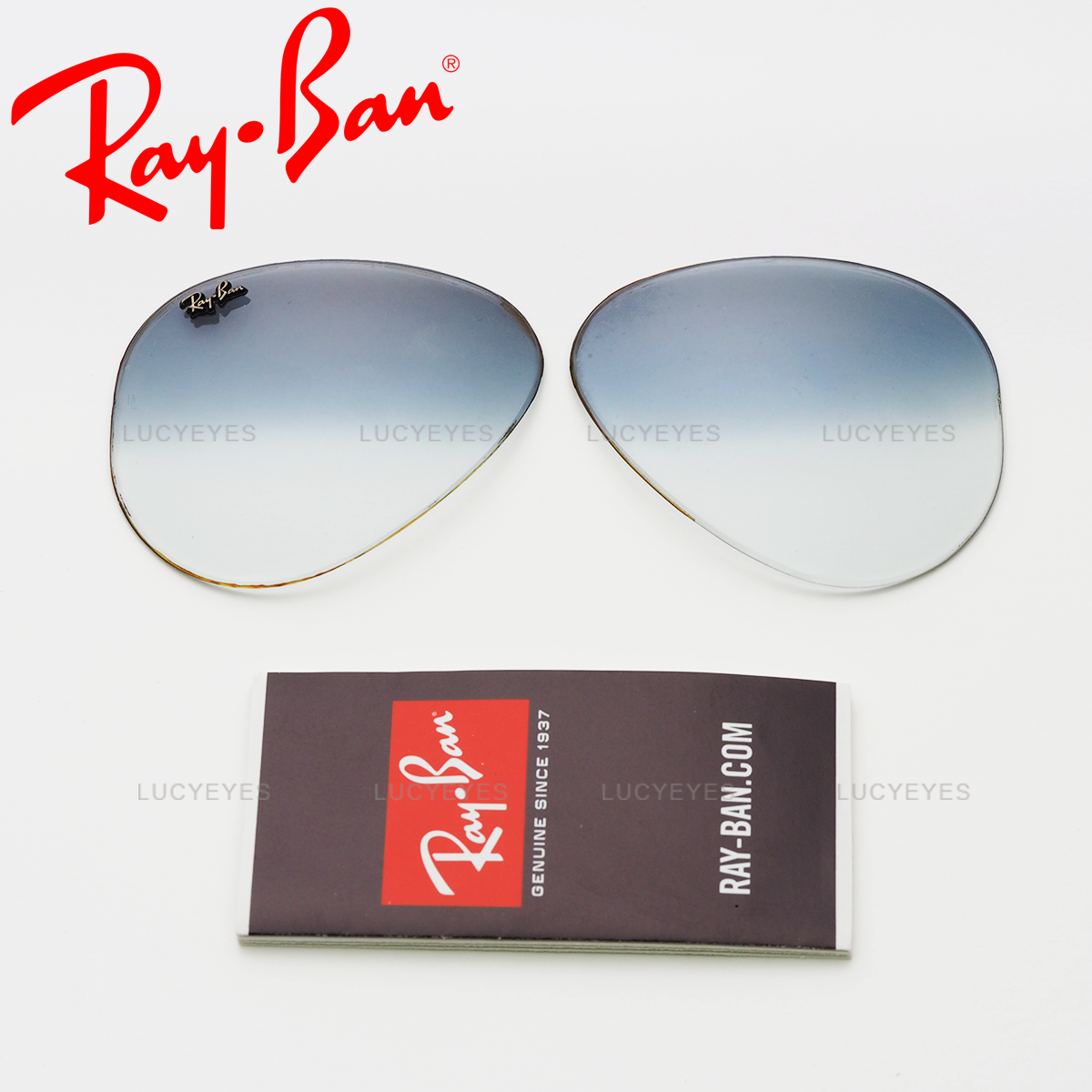 เลนส์ RAYBAN แท้ 100% RB3025 BL, AVIATOR, เลนส์สีฟ้าไล่สี