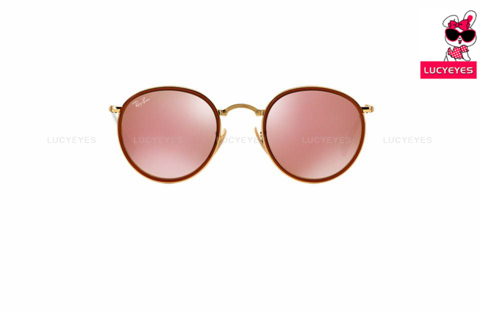 RayBan RB3517 001/Z2 ROUND FOLDING FLASH LENSES 2