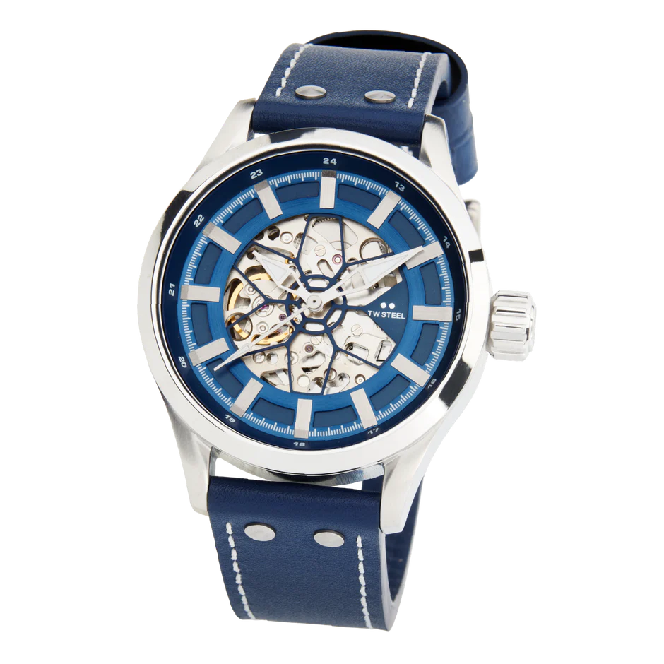 TW Steel VS132 นาฬิกาผู้ชาย Volante Skeleton Automatic Men's Watch