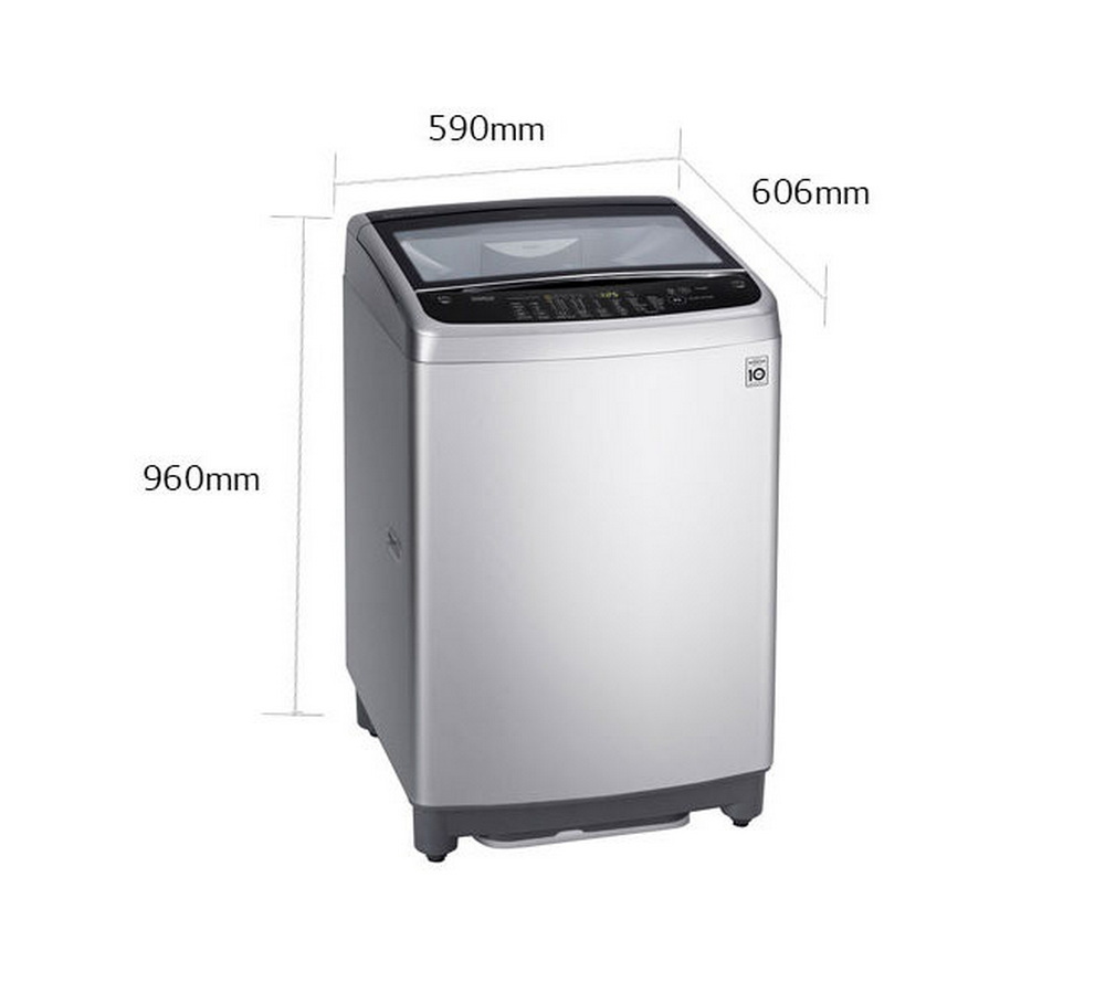 เครื่องซักผ้า LG 12 กก. สีเงิน ระบบ Smart Inverter รุ่น T2312VS2M