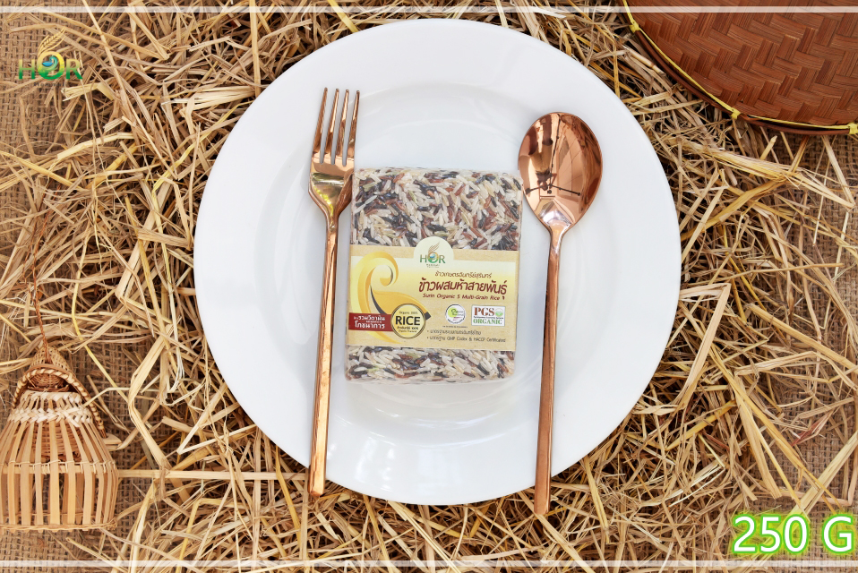 ข้าวรวมสารอาหาร 250 g ข้าวรวมประโยชน์ของอาหารออแกนิค 250 g ข้าวโภชนาการสูง 250 g ข้าวเติมวิตามิน 250 g ข้าวรวมวิตามิน 250 g ข้าวรวมคุณประโยชน์ 250 g Surin Organic 5 Multi-Grain Rice (Mini Size 250 g) 250 กรัม